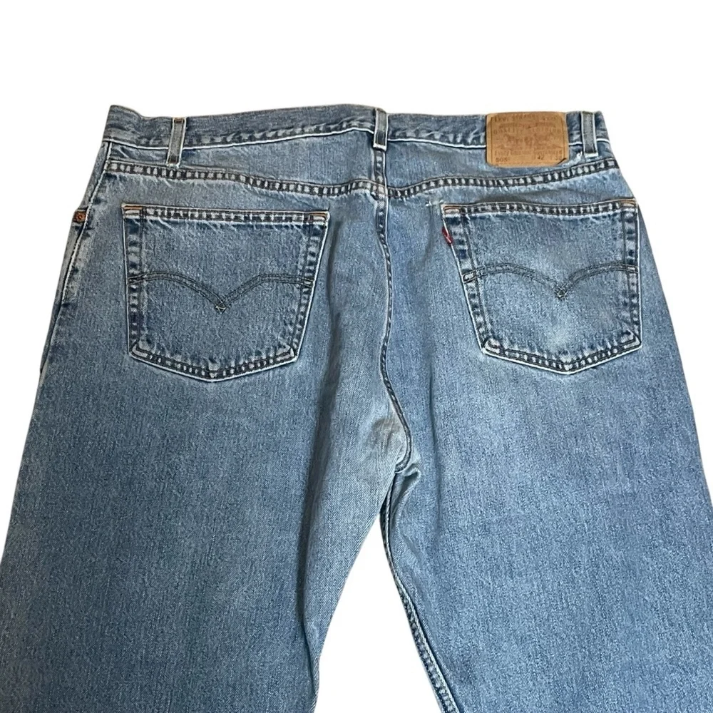 Vtg 90s LEVI LEVI’S 505 Men’s 42x30  Denim Jeans Medium Wash Classic Casual READ